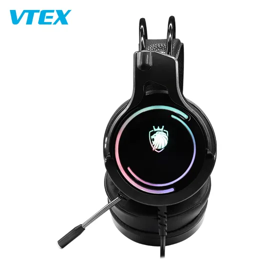 Computer Wired RGB Lighting Noise Cancelling Headphones 